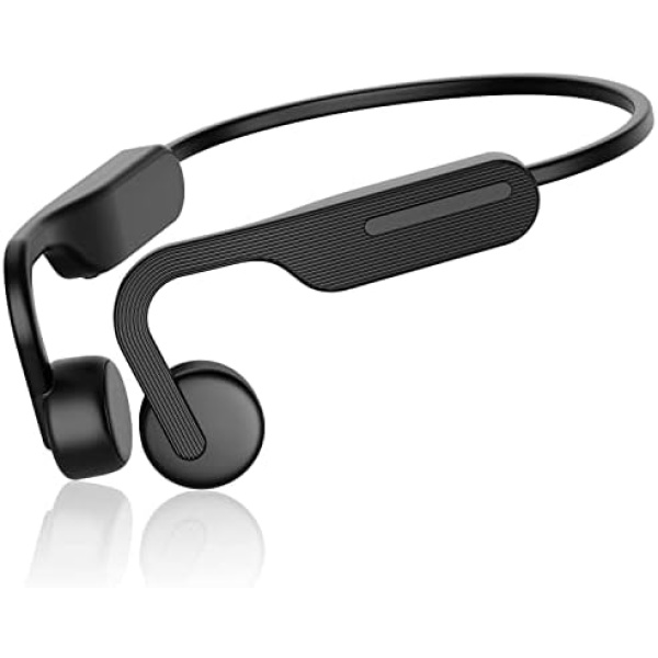 CHENSIVE Bone Conduction Headphones, Wireless Headphones Bluetooth 5.0, Open Ear Headphones with Built-in Mic, Sweatproof Sport Headsets for Running, Cycling, Driving, Hiking, Yoga