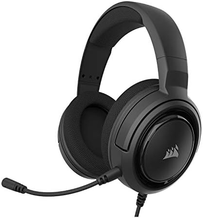 Corsair HS35 - Stereo Gaming Headset - Memory Foam Earcups - Headphones Work with PC, Mac, Xbox One, PS4, Switch, iOS and Android – Carbon (Renewed)