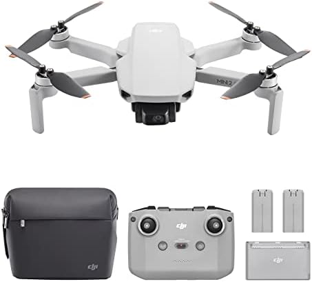 DJI Mini 2 SE Fly More Combo, Lightweight and Foldable Mini Camera Drone with 2.7K Video, Intelligent Modes, 10km Video Transmission, 31-min Flight Time, Under 249 g, Easy to Use, Extra Batteries