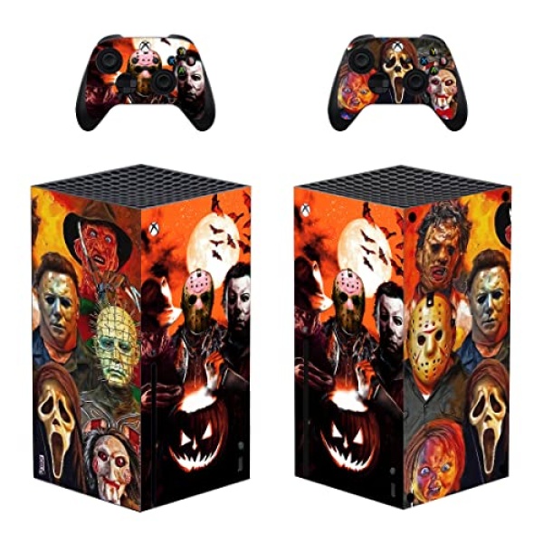 Decal Moments Xbox Series X Skin Console Xbox Series X Controllers Skin Video Game Console Skins Decal Vinyl Sticker Horrors Jason Halloween Michael Ghost