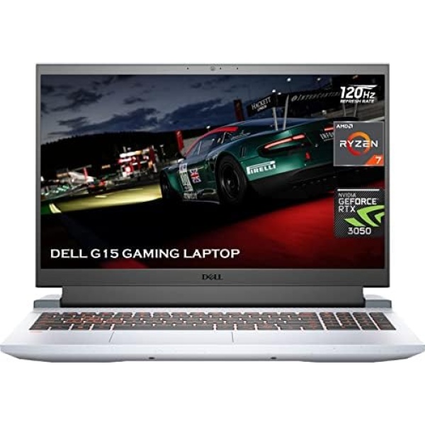 Dell Newest G15 Gaming Laptop, 15.6" FHD 120Hz Display, AMD Ryzen 7 5800H 8-Core Processor, GeForce RTX 3050 Ti, 32GB RAM, 1TB SSD, Webcam, HDMI, Wi-Fi 6, Backlit Keyboard, Windows 11 Home, Grey