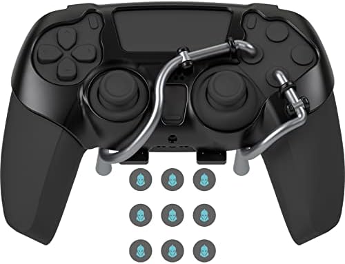EXknight Leverback V2 Paddles Attachment, Back Buttons Adapter for PS5 Controller | Fit with Thumb Grips (Black)