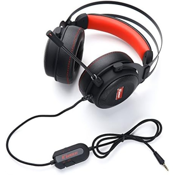 Gamer Headset with Microphone | 3D HD Stereo Sound Video Gaming Wired Headphones for PS4 & PS5 Console, Xbox Series X & Xbox One, Switch, PC | 3.5mm Audio | Playstation 4 Accessories by HC GamerLife