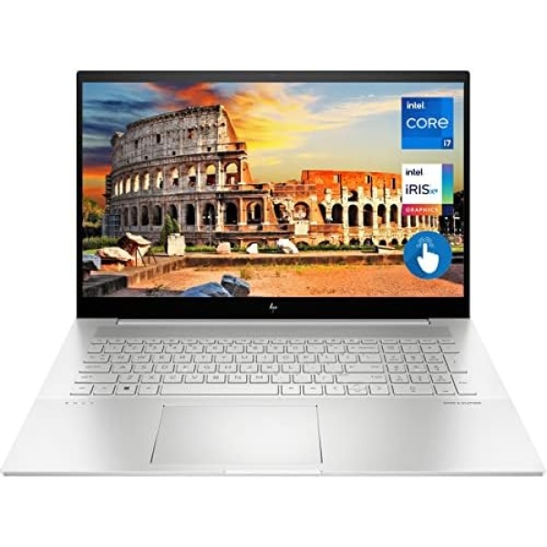 HP Envy Laptop, 17.3" Full HD Touchscreen, 12th Gen Intel Core i7-1260P, 16GB DDR4 RAM, 1TB PCIe SSD, IR Camera, HDMI, Backlit Keyboard, Wi-Fi 6, Windows 11 Home, Silver