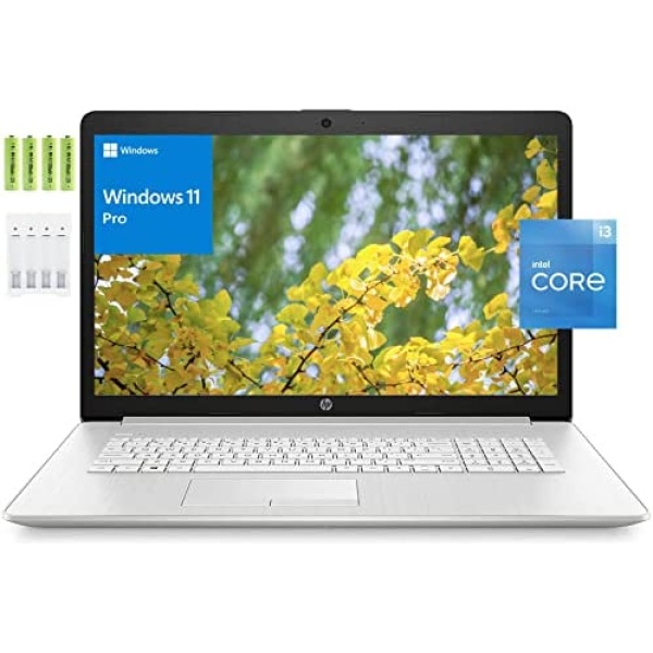 HP [Windows 11 Pro 17 17.3" FHD Business Laptop, 11th Gen Intel Dual Core i3-1115G4 Processor, 32GB RAM, 1TB PCIe SSD, Intel Integrated SoC, Wi-Fi, HDMI, Bluetooth 4.2 Combo, Silver, w/Battery