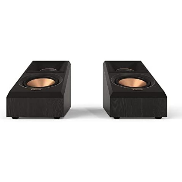 Klipsch Reference Premiere RP-500SA II Dolby Atmos Highly Versatile Surround Sound Speakers for Up-Firing Immersion, Height Speakers, or Rear Surround Speakers for Cinematic Home Theater in Black