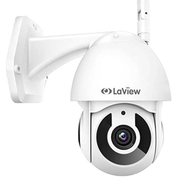 LaView Security Camera Outdoor,1080P HD Wi-Fi Home Security Cameras with Pan/Tilt 360 View,Night Vision,2-Way Audio,IP65,Motion Detection Activity Alert,Easy Set Up,USA Cloud Service with Alexa