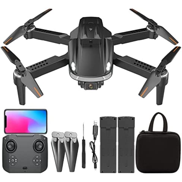 Mini Drones for Kids with 1080P FPV Camera,Obstacle Avoidance,Follow Me,BIWASE RC Quadcopter for Beginners,Remote Control Toys Gifts for Boys Girls with Altitude Hold,One Key Control,Headless Mode,3D Flips 2 Batteries