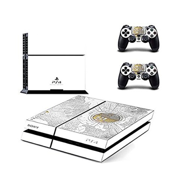 New PS4 Console Skin Sticker + 2 LED Lightbar Decals of Destiny The Taken King Limited Edition Skin Decals Designed for Sony PS4 PlayStation 4 Console and 2 Controllers Skin Covers