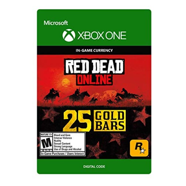 Red Dead Redemption 2: 25 Gold Bars 25 Gold Bars - [Xbox One Digital Code]