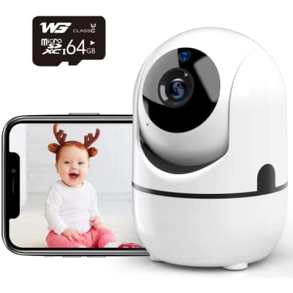 Security-Camera-for-Baby-Monitor-2K Wi-Fi Cameras-for-Home-Security, Pan/Tilt/Zoom Indoor Camera Wireless with Phone APP, 2-Way Audio, Motion Detection, Night Vision