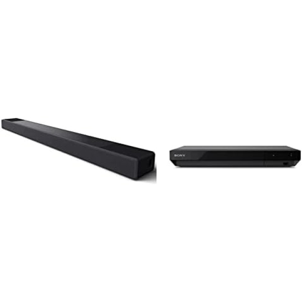 Sony HT-A7000 7.1.2ch 500W Dolby Atmos Sound Bar Surround Sound Home Theater & UBP- X700M 4K Ultra HD Home Theater Streaming Blu-ray™ Player with HDMI Cable