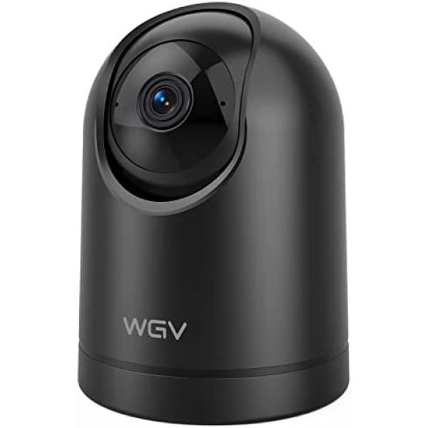 WGV Security Camera -2K Cameras for Home Security with Smart Motion Dection, Night Vision, Two-Way Audio,Cloud & SD Card Storage,Work with Alexa, Ideal Indoor Camera for Baby Monitor/Pet Camera