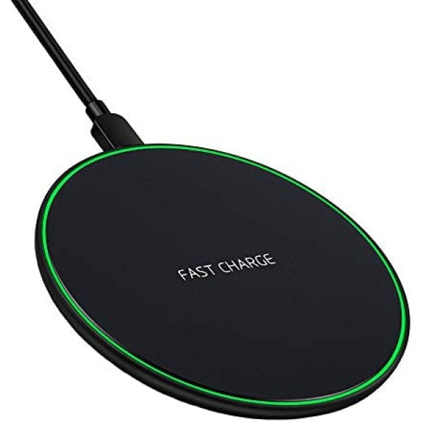 Wireless Charger Compatible with iPhone 14 Plus / 14 Pro Max / 13 Pro Max / 13 Mini / 12 Pro Max / 12 Mini / 11 Pro Max/XS Max/XR/X / 8 Plus Fast Wireless Charging Pad Cargador Inalambrico
