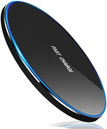 Wireless Charger Fast Charging Pad Certified QI Compatible with Apple iPhone 13/12/SE/11/X/XR/8, AirPods, Samsung Galaxy/Note S21/S20/S9, Galaxy Buds