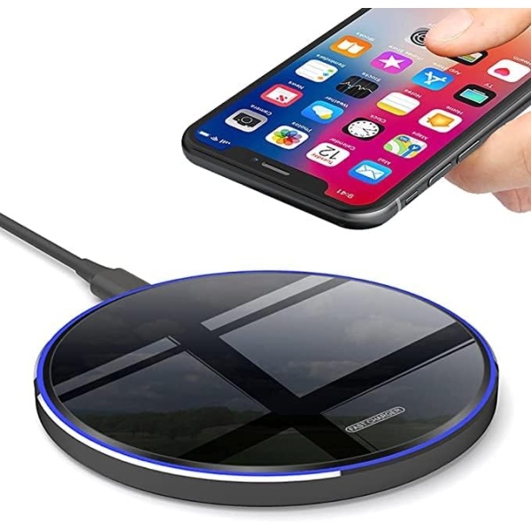 Wireless Charger, Qi-Certified 30W Max Wireless Charging Pad Compatible with Samsung Galaxy S23/S22/S21/S21 Ultra/S21+/S20 fe/S20/Note 20/10,Google Pixel,LG,and More