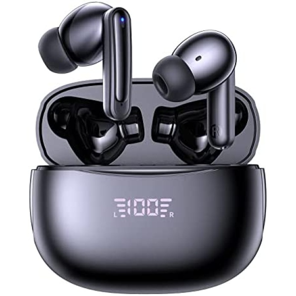 Wireless Earbuds,Ture Wireless Bluetooth 5.3 Earbuds,60H Playtime IPX5 Waterproof Headphones with LED Digital Display & CVC 8.0 Noise Cancelling Mic in-Ear Earphone for iPhone Android