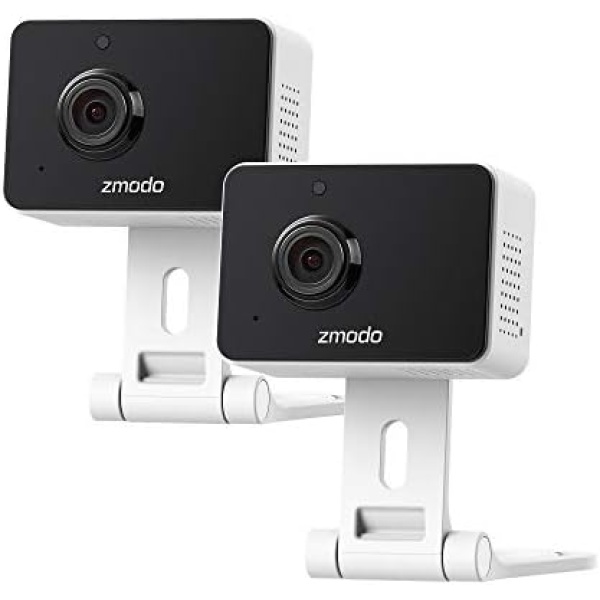 Zmodo Mini Pro 1080p Indoor Home Security Camera Wireless Baby Monitor Pet Cam Nanny Camera Two-Way Audio, Night Vision, Motion Detection Work with Alexa