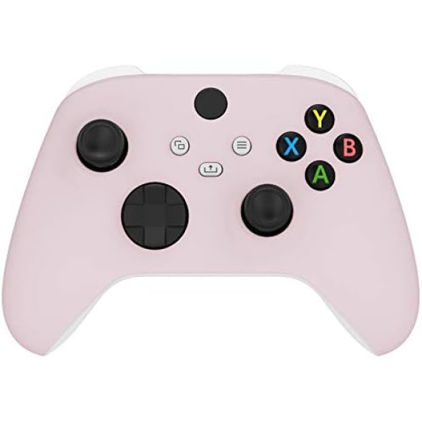 eXtremeRate Cherry Blossoms Pink Replacement Front Housing Shell for Xbox Series X Controller, Soft Touch Custom Cover Faceplate for Xbox Series S Controller - Controller NOT Included