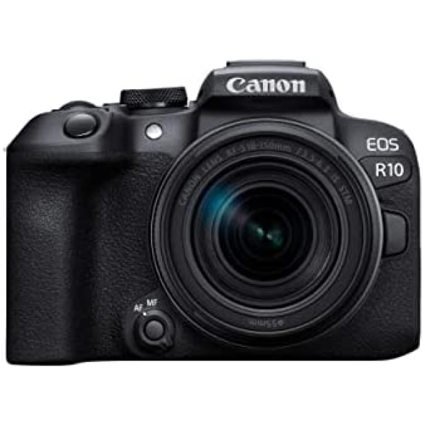 Canon EOS R10 RF-S18-150mm F3.5-6.3 is STM Lens Kit, Mirrorless Vlogging Camera, 24.2 MP, 4K Video, DIGIC X Image Processor, High-Speed Shooting, Subject Tracking, Compact, for Content Creators
