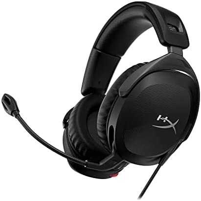 HyperX Cloud Stinger 2 – Gaming Headset, DTS Headphone:X Spatial Audio, Lightweight Over-Ear Headset with mic, Swivel-to-Mute Function, 50mm Drivers, PC Compatible (Renewed)