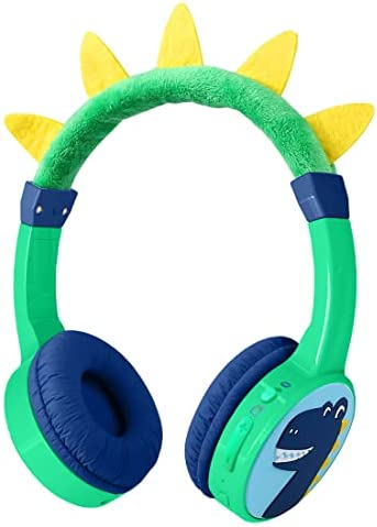 JBUNION Kids Bluetooth Headphones, with 85dB Volume Limited Adjustable Headphones, Wireless Bluetooth Headphones, Aux 3.5mm Cable Included for Boys Girls Study, School, Kids Headset for ipad/Tablet