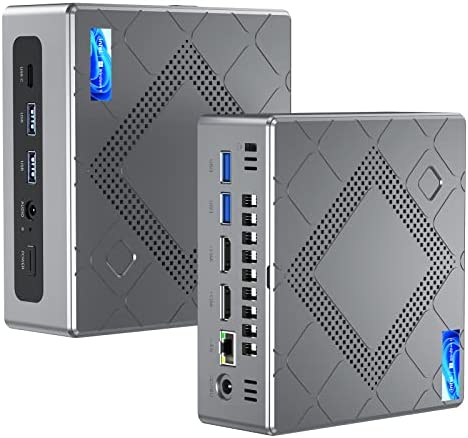 KAMRUI CK10 Mini PC 16GB RAM, Intel Core i7-10710U(up to 4.7GHz) Mini Computer Windows 11 Pro, Six-Core Small Desktop Computers Tower Support Triple Display 4K, NVME SATA SSD,USB 3.0,Type C,LAN, HTPC