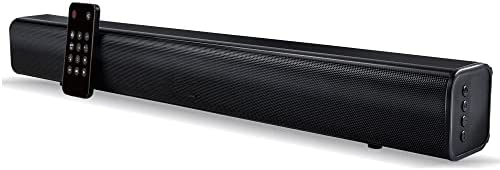 QUESHENG 100W Soundbar 20-inch for TV Speaker Wall Mountable 3D Stereo Sound for Home Theater and Gaming Multiple