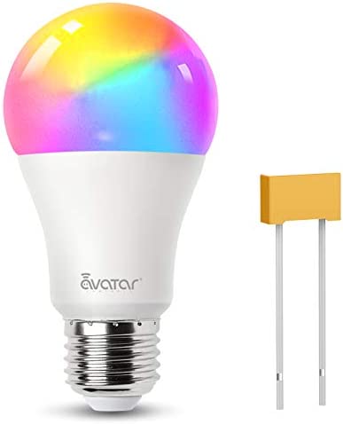 Smart Light Bulb with PowerOn Technology, AvatarControls RGBCW Dimmable Color Changing WiFi LED Light Bulbs Work with Alexa/Google Home Assistant/APP, (3000K~6200K, 910LM E26 A19 70W Equivalent)