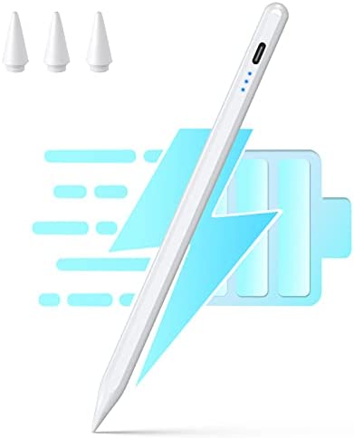 Stylus Pen for iPad 9th&10th Generation - 10Mins Faster Charge Stylus for iPad Pencil, Pen for iPad Compatible with (2018-2023) iPad 6-10th Gen, iPad Air 3-5, iPad Mini 5/6, iPad Pro 11"/12.9"