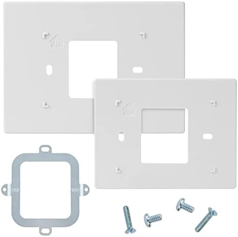 Thermostat Wall Plate Compatible with Honeywell Home THP2400A1027W Coverplate Assembly Wall Mount Plate -White