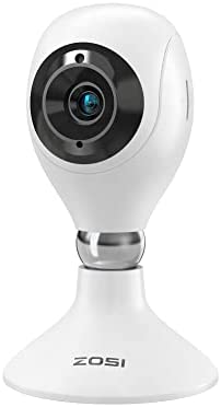 ZOSI C611 2K WiFi Indoor Home Security Camera for Baby Monitor/Nanny/Pet Cam with Phone app,Night Vision,2-Way Audio,Motion Detection,Cloud & SD Card Storage,Works with Alexa,24/7 Surveillance