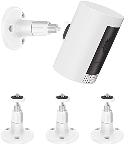 3 Pack BFYTN Wall Mount Compatible with Ring Stick Up Cam Wired/Battery and Ring Indoor Cam HD Security Camera,360 Degree Adjustable Mounting Bracket (White)