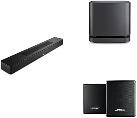 Bose Soundbar 600 + Bass Module 500 + Surround Speakers, Black