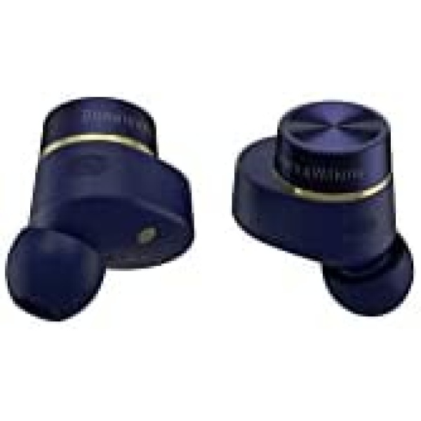 Bowers & Wilkins Pi7 S2 In-Ear True Wireless Earphones, Dual Hybrid Drivers, Qualcomm aptX Technology, Active Noise Cancellation, Works with Bowers and Wilkins App, Midnight Blue (2023 Model)
