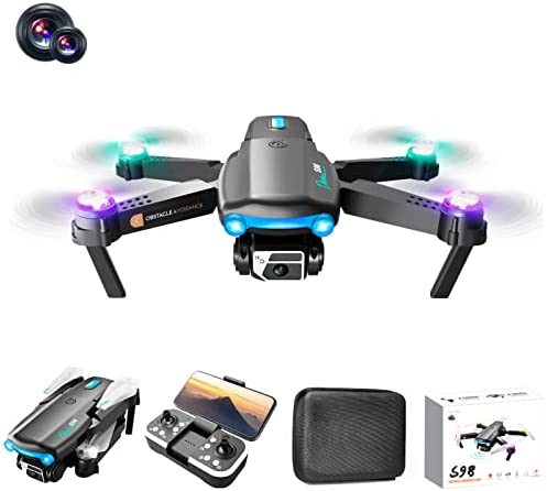 Drone with 4k Dual HD FPV Camera - Remote Control Quadcopter, Rc with Optical Fl-Ow Localization, Altitude Hold Headless Mode, One Key Start Speed Take Pictures, Video,Toys Gifts for Boys and Girls #CQCYD