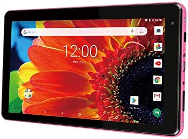 RCA 7" Android Tablet Quad Core 16GB Storage 2GB RAM (Pink) (Renewed)