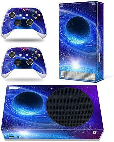 Skin Sticker Compatible with Xbox Series S Console and Controllers Protective Vinyl Decal Wrap Cover Compatible with Microsoft Xbox Series S (Planet)