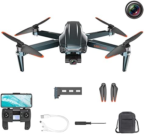 UJIKHSD Drone with 4K UHD Camera for Adults,3-Axis Gimbal Quadcopter with EIS Camera,3280ft Video Transmission,Obstacle Avoidance,Brushless Motor, GPS Auto Return Home
