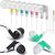 120 Pack Bulk Earbuds in Ear Kids Bulk Earbuds Headphones Assorted Colors Earbuds Wire Earphones Wholesale for Schools, Classroom, Libraries, Students, Individually Bagged