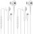 (2 Packs) Apple Earbuds -iPhone Headphones -[Apple MFi Certified] with (Built-in & Volume Control) -Wired Earphones Compatible with iPhone 13/12/11/7/8/8/plus/X/Xs/XR/MAX/Pro/SE All iOS Systems