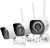 [2021 Upgrade] Zmodo Security Camera Outdoor (3 Pack), 1080p Wireless WiFi, Night Vision, Cameras for Home Security, AI Motion Detection, Weatherproof, Works with Alexa Google Assistant, Metal Case