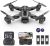 2023 Foldable FPV Drone with Adjustable 4K HD WiFi Camera; Lightweight RC Quadcopter for Kids/Adults/Beginner, 3 Modular Batteries 45Mins Flight Time,(*3*) Flight, Gesture Control/Follow Me Mode(F184-black)