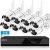 [3TB WiFi Kit] SANSCO Wireless CCTV Security Camera System with 3TB HDD & Audio Rec., 8 Channel NVR, (8) 3MP HD Outdoor IP Bullet Camera (Night Vision, Rapid USB Backup, App/Email Alert, Waterproof)