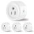 4-Pack Mini Smart Plugs Work with Apple HomeKit, Amazon Alexa,and Google Assistant, Smart Home WiFi Outlet Socket, APP Remote Control Plugs with Timer Function, Apple MFi Certified, FCC Certified