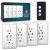ANGELHALO Smart Outlet in-Wall with USB & Type C Port, 2.4GHz WiFi Wall Outlet Work with Alexa & Google Home, Vioce Assistant Smart Outlet, No Hub Required, Remote Controllable Smart Receptacle, 4PCS