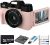 Acuvar 4K 48MP Digital Camera for Photography, (*6*) Camera for YouTube with 3’’ 180° Flip Screen, WiFi, 16X Zoom, Rechargeable Battery, 64GB Micro SD Card, 6 PC Card Holder, USB Card Reader (Pink)