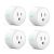 Aoycocr Alexa Smart Plugs – Mini Bluetooth WIFI Smart Socket Switch Works With Alexa Echo Google Home, Remote Control Smart Outlet with Timer Function, No Hub Required, ETL/FCC Listed 4 Pack