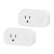 BN-LINK Smart Wi-Fi Plug Outlet Compatible with Alexa, Echo & Google Home, Remote Control, Timer Function, No Hub Required, 2.4G WiFi Only (2 Pack)