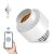 Belvusef Smart WiFi Light Socket,Wireless Control Smart Bulb Socket Adapter,Smart Home Mini Bulb Socket with Timer,Remote Control,Compatible with Alexa and Google Home,1PC (2.4Ghz WiFi Network)